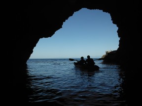 Kayaking through the cave system on Santa Cruz Island, part of Channel Islands National Park, is a special experience worth trying. (IAN SHANTZ/TORONTO SUN)