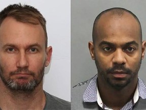 Gavin MacMillan (left), and Enzo De Jesus Carrasco, right, were both found guilty of a College St. bar gang rape. (Toronto Police handout)
