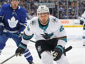 Barclay Goodrow has flourished recently on the San Jose Sharks’ second line. (Photo by Claus Andersen/Getty Images)