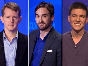 Ken Jennings, Brad Rutter, and James Holzhauer. (ABC)