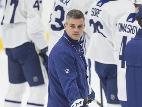 Leafs coach Sheldon Keefe. CRAIG ROBERTSON/TORONTO SUN