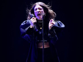 Lorde performs at Melodrama World Tour at Barclays Center on April 4, 2018, in New York City.