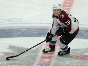 Colorado Avalanche centre Nathan MacKinnon. KEVIN KING/POSTMEDIA