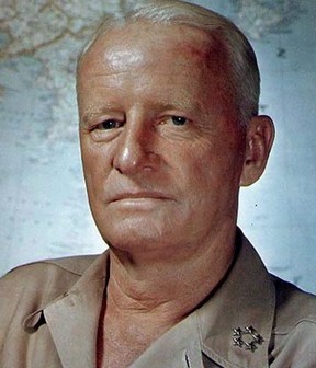 Against the Japanese was U.S. Admiral Chester Nimitz. US NAVY