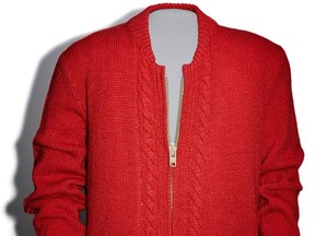 Sweater, worn by Fred Rogers on television program "Mister Rogers' Neighborhood". on display at the Smithonian Museum - photo courtesy Smithonian