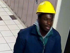 An image released by Toronto Police of a man wanted in a series of fecal assaults.