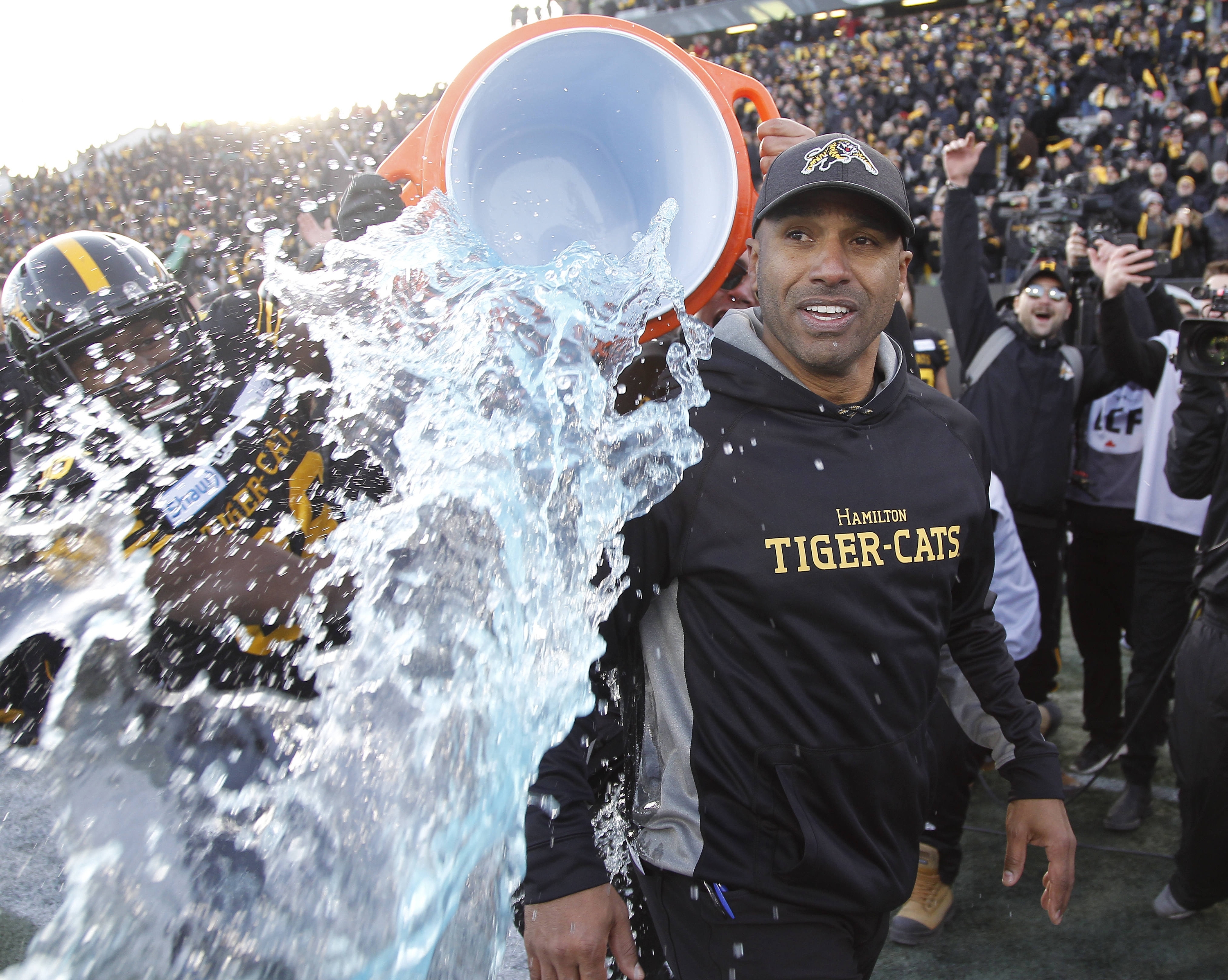 Hamilton Tiger-Cats' head coach Orlondo Steinauer addresses