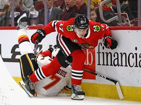 Dylan Strome and the Chicago Blackhawks take on the Leafs tonight. (Getty images)