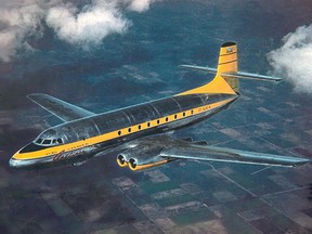 The one and only Avro Canada Jetliner. Cost to produce: $8,886,135. First flew August 10, 1949 - assigned to the scrap heap January, 1957. (photo from the Marc-Andre Valiquette Collection)