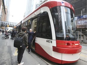 New TTC streetcars along Queen St. W. on Sunday October 6, 2019.