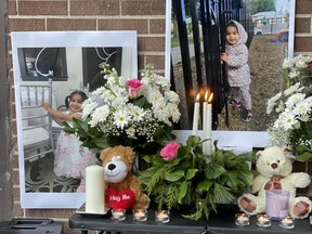 A vigil was held at 3847 Lawrence Ave. E. on Saturday, Nov. 16, 2019, for Crystal Mirogho, a two-year-old girl who was killed when an air conditioner fell from an eighth-floor apartment window at her TCHC highrise in Scarborough on Remembrance Day.