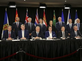 Canada’s premiers attended the Council of the Federation meetings held in Toronto on Dec. 2, 2019. (Jack Boland, Toronto Sun)