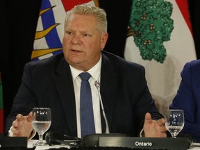 Premier Doug Ford is pictured at a meeting of the Council of the Federation in Toronto on Dec. 2, 2019. (Jack Boland, Toronto Sun)