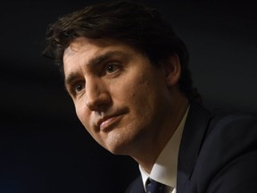 Prime Minister Justin Trudeau participates in a year-end roundtable interview with The Canadian Press in Ottawa on Wednesday Dec. 18, 2019. (The Canadian Press)