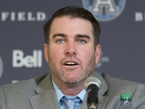 Toronto Argonauts head coach Ryan Dinwiddie.