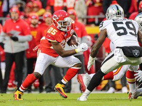 Chiefs’ LeSean McCoy will be the lead running back against the Patriots.  USAToday/sports