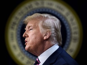 US President Donald Trump speaks during a summit on transforming mental health treatment to combat homelessness, violence and substance abuse at the White House campus on December 19, 2019 in Washington,DC.