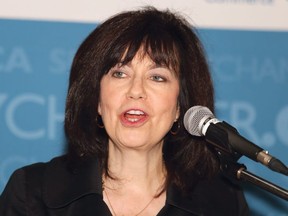 Bonnie Lysyk, auditor general of Ontario, speaks at the Greater Sudbury Chamber of Commerce luncheon in Copper Cliff on June 14, 2018. John Lappa/Postmedia Network