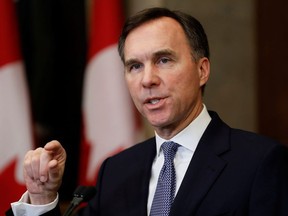 Canada's Finance Minister Bill Morneau delivers the fiscal update in Ottawa, Ontario, Canada December 16, 2019.