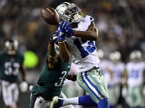 Dallas Cowboys wide receiver Michael Gallup (13) is unable to make the catch as Philadelphia Eagles cornerback Rasul Douglas defends at Lincoln Financial Field. (James Lang-USA TODAY Sports)