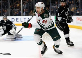 Carson Soucy of the Minnesota Wild (Sean M. Haffey/Getty Images)