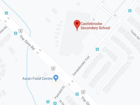 Castlebrooke Secondary School (Peel police/Twitter)