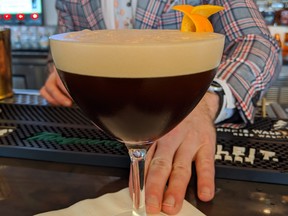 Diageo reserve brand ambassador Simon Hooper's espresso martini.