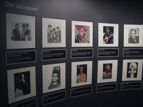 Famous musicians with Irish backgrounds at EPIC, The Irish Emigration Museum in Dublin. (Jane Stevenson/Toronto Sun)