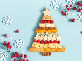 Laura Girolami, owner of YUM Creations in Montreal sees Christmas through the eyes of her children, so she crafted a cheeseboard inspired by them called “O’ Cheesemas Tree, O’ Cheesemas Tree.” The best part is that it’s easy enough for a child to make! Each bough of Laura’s tree features a different cheese including the thick and velvety Brie and sweet and tangy Tickler, two of her kids’ favourites.