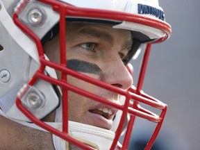 New England Patriots quarterback Tom Brady during the first quarter against the Cincinnati Bengals Stadium.