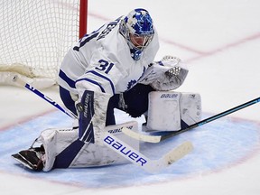 Maple Leafs goaltender Frederik Andersen will start in net against the Flames tonight in Calgary.