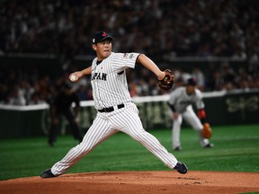 Shun Yamaguchi of Japan has reportedly signed a two-year deal worth about $6 million with the Blue Jays. Getty Images