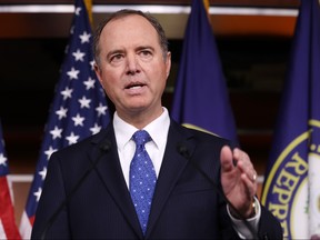House Intelligence Committee Chairman Adam Schiff holds a news conference shortly after the release of the committee's Trump-Ukraine Impeachment Inquiry Report  at the U.S. Capitol Dec. 3, 2019 in Washington, D.C. (Chip Somodevilla/Getty Images)
