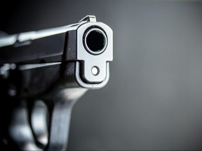 Pistol Handgun and Bullets