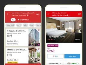 Hotels.com is a popular hotel booking app.