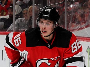 Jack Hughes of the New Jersey Devils. (ELSA/Getty Images files)