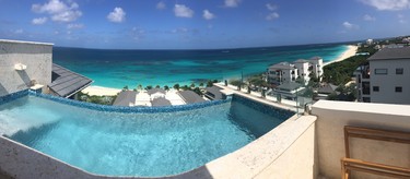 Private pool in a penthouse suite at Zemi Beach House resort in Anguilla