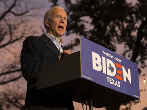Democratic presidential candidate and former U.S. Vice President Joe Biden speaks at a community event while campaigning on December 13, 2019 in San Antonio, Texas. (Daniel Carde/Getty Images)