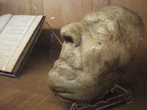 Jonathan Swift death mask at Saint Patrick’s Cathedral in Dublin. (Jane Stevenson/Toronto Sun)