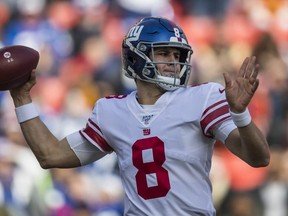 Somewhat shockingly, New York Giants quarterback Daniel Jones now has three games with 4+ TDs in his past six starts. Getty images