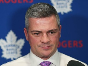 Toronto Maple Leafs head coach Sheldon Keefe. (CLAUS ANDERSEN/Getty Images)