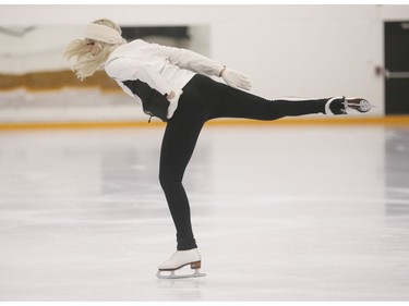 Riley Sawyer, aged 20, was out on the ice for the first time in years figure skating at Scarbrorough's Centennial Recreation Centre with her former coach Ryan Shollert. Riley has sustained upwards of 15 concussions since the age of 13 and is now part of the Headt1st concussion awareness program on Tuesday December 3, 2019. Jack Boland/Toronto Sun/Postmedia Network