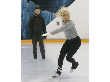 Riley Sawyer, aged 20, was out on the ice for the first time in years figure skating at Scarbrorough's Centennial Recreation Centre with her former coach Ryan Shollert. Riley has sustained upwards of 15 concussions since the age of 13 and is now part of the Headt1st concussion awareness program on Tuesday December 3, 2019. Jack Boland/Toronto Sun/Postmedia Network