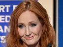 JK Rowling will be speaking on stage at the 2019 RFK Ripple of Hope Awards at the Hilton Midtown, New York on December 12, 2019.