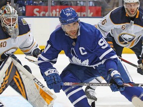 The Buffalo Sabres are in Toronto on Tuesday night to play the Maple Leafs. The clubs split a back-to-back set late in November. (Claus Andersen/Getty Images)