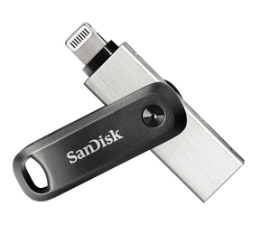 The SanDisk iXpand Flash Drive Go for iOS provides the extra storage you may need for photos and videos.
