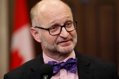 Canada's Minister of Justice and Attorney General of Canada David Lametti speaks to media in the House of Commons foyer on Parliament Hill in Ottawa December 12, 2019. REUTERS/Blair Gable
