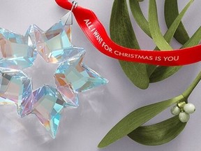 Mariah Carey collaborated with Swarovski to launch her very own holiday ornament in honour of the 25th anniversary of the famous Christmas song, All I Want For Christmas Is You.
