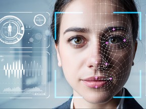 Authentication by facial recognition concept. Biometric. Security system. (Getty Images)