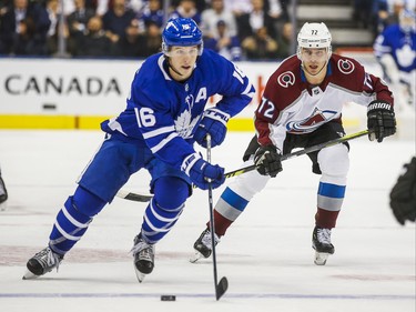 Toronto Maple Leafs Mitchell Marner during 1st period action against Colorado Avalanche at the Scotiabank Arena in Toronto on Wednesday December 4, 2019. Ernest Doroszuk/Toronto Sun/Postmedia